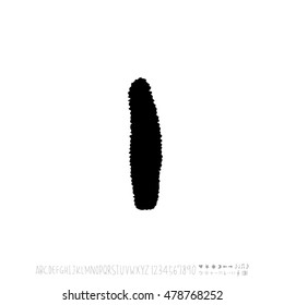 Alphabet & number / handwriting - vector