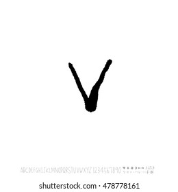 Alphabet & number / handwriting - vector