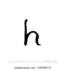 Alphabet & number / handwriting - vector