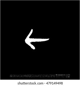Alphabet & number / handwriting - vector