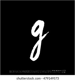 Alphabet & number / handwriting - vector
