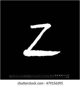 Alphabet & number / handwriting - vector