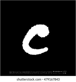 Alphabet & number / handwriting - vector