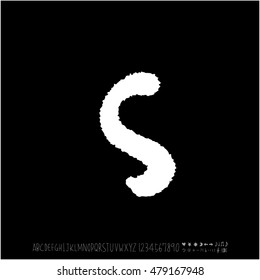 Alphabet & number / handwriting - vector