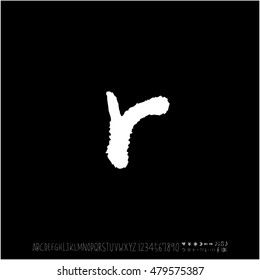 Alphabet & number / handwriting - vector