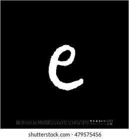Alphabet & number / handwriting - vector