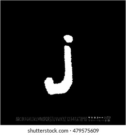 Alphabet & number / handwriting - vector