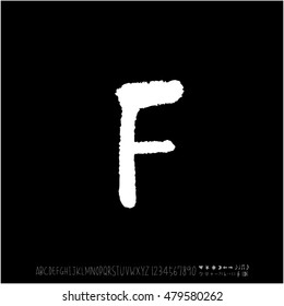 Alphabet & number / handwriting - vector