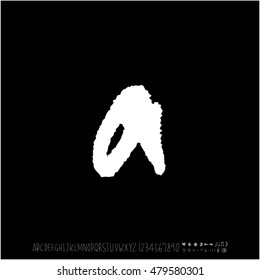Alphabet & number / handwriting - vector