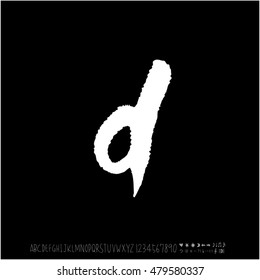 Alphabet & number / handwriting - vector