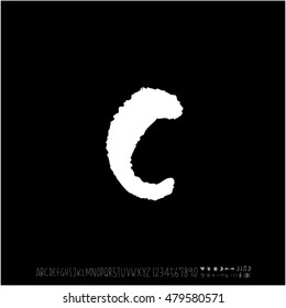 Alphabet & number / handwriting - vector