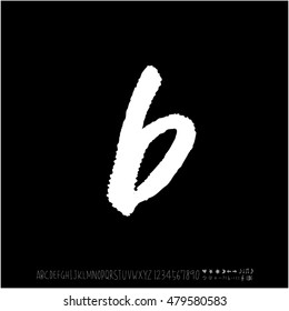 Alphabet & number / handwriting - vector