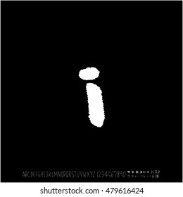 Alphabet & number / handwriting - vector