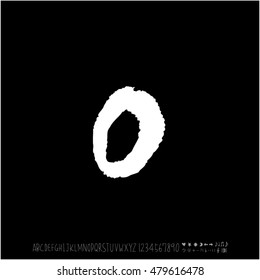 Alphabet & number / handwriting - vector
