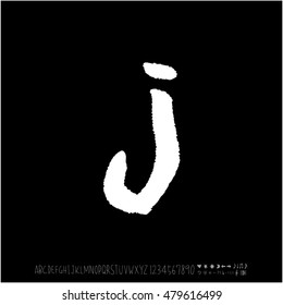 Alphabet & number / handwriting - vector