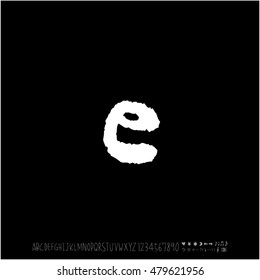 Alphabet & number / handwriting - vector