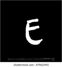 Alphabet & number / handwriting - vector