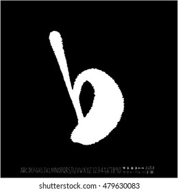 Alphabet & number / handwriting - vector