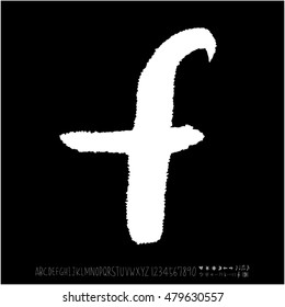 Alphabet & number / handwriting - vector