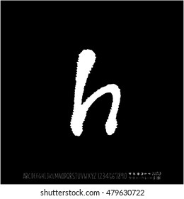 Alphabet & number / handwriting - vector