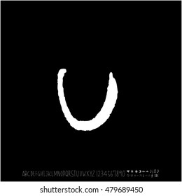 Alphabet & number / handwriting - vector