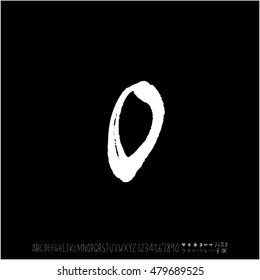 Alphabet & number / handwriting - vector