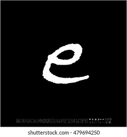 Alphabet & number / handwriting - vector