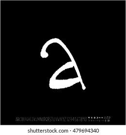 Alphabet & number / handwriting - vector