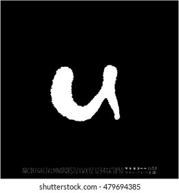 Alphabet & number / handwriting - vector