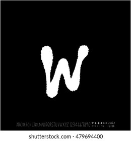 Alphabet & number / handwriting - vector