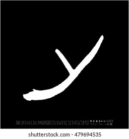 Alphabet & number / handwriting - vector