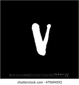 Alphabet & number / handwriting - vector