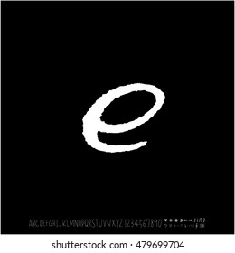 Alphabet & number / handwriting - vector