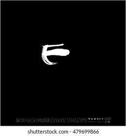 Alphabet & number / handwriting - vector