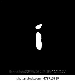 Alphabet & number / handwriting - vector