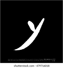 Alphabet & number / handwriting - vector