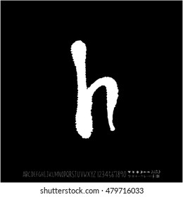 Alphabet & number / handwriting - vector