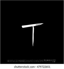 Alphabet & number / handwriting - vector