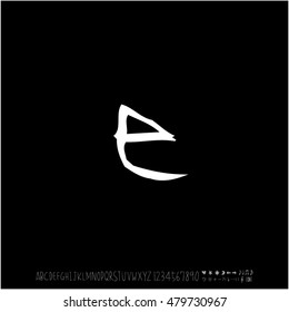 Alphabet & number / handwriting - vector