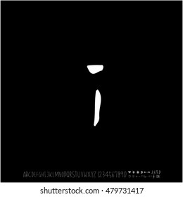Alphabet & number / handwriting - vector