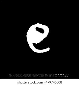 Alphabet & number / handwriting - vector