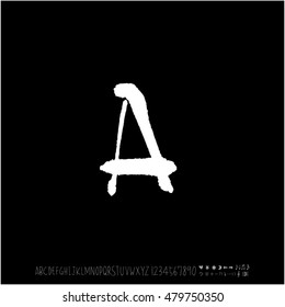 Alphabet & number / handwriting - vector