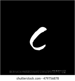 Alphabet & number / handwriting - vector