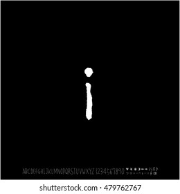 Alphabet & number / handwriting - vector