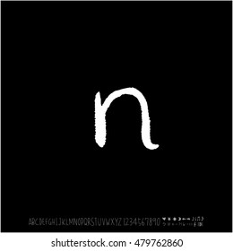 Alphabet & number / handwriting - vector