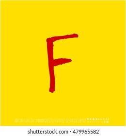 Alphabet & number / handwriting - vector