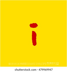 Alphabet & number / handwriting - vector