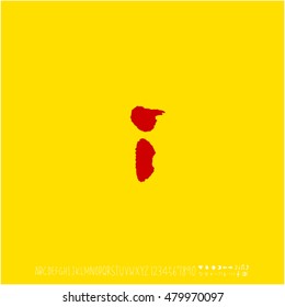 Alphabet & number / handwriting - vector