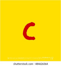 Alphabet & number / handwriting - vector