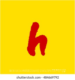 Alphabet & number / handwriting - vector